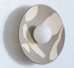 Applique murale, Ceramica Primitiva 26, ocre, Ø26cm, H26cm - Contain