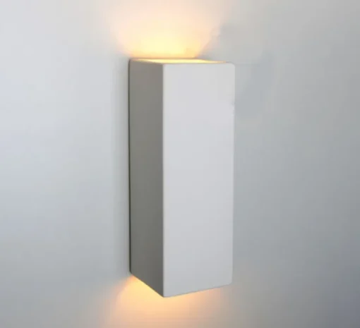 Applique murale, ceramique, blanc, L9cm, H25.5cm - Zangra