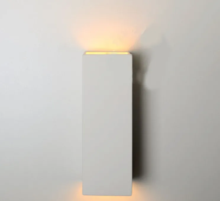 Applique murale, ceramique, blanc, L9cm, H25.5cm - Zangra
