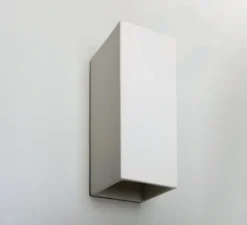 Applique murale, ceramique, blanc, L9cm, H25.5cm - Zangra