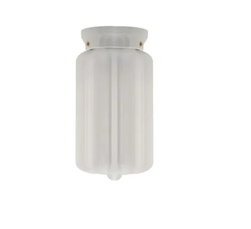 Applique murale, chaella, avec glass.L.004, blanc, Ø16,5cm, H33,5cm - Zangra