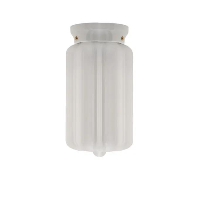 Applique murale, chaella, avec glass.L.004, blanc, Ø16,5cm, H33,5cm - Zangra