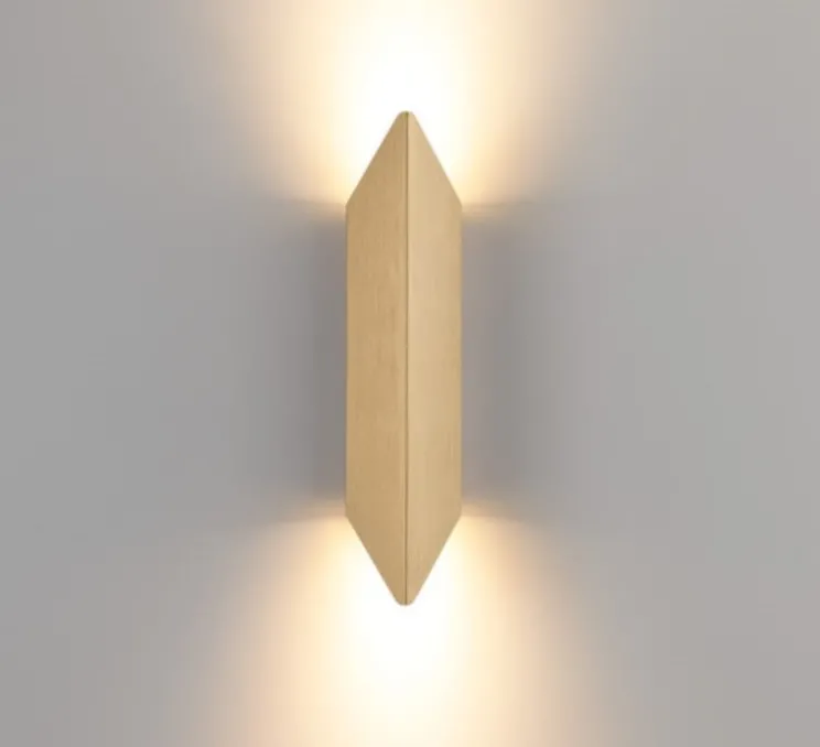 Applique murale, Chival Up/Down 292 2x, champagne anodisé, LED, dim, 2700K, 713 lm, L7,1cm, H29,2cm - Modular
