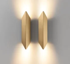 Applique murale, Chival Up/Down 292 2x, champagne anodisé, LED, dim, 2700K, 713 lm, L7,1cm, H29,2cm - Modular