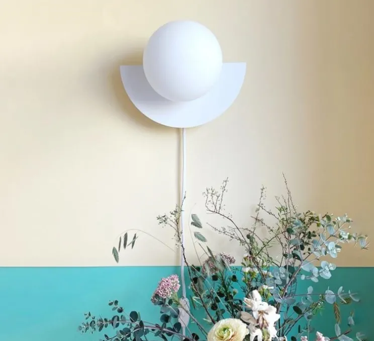 Applique murale, C.LAMP BIG, blanc, L37cm, H30cm - Swedish Ninja