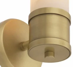 Applique murale, Claridges single, albâtre, laiton, L13cm, H29,5cm - Eichholtz