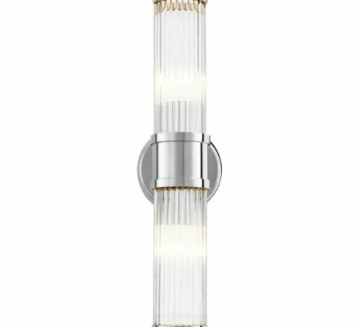 Applique murale, Claridges double, nickel, L12cm, P13cm - Eichholtz