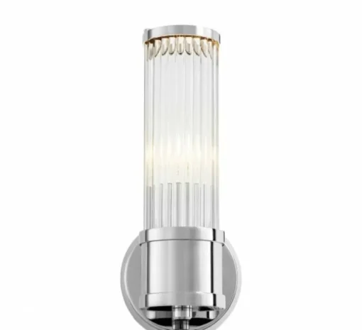 Applique murale, Claridges simple, nickel, L12cm, P13cm - Eichholtz