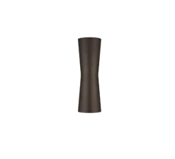Applique murale, Clessidra 20°+20°, brun foncé, IP55,LED, 3000K, 637lm, Ø7,6cm, H24,2cm - Flos