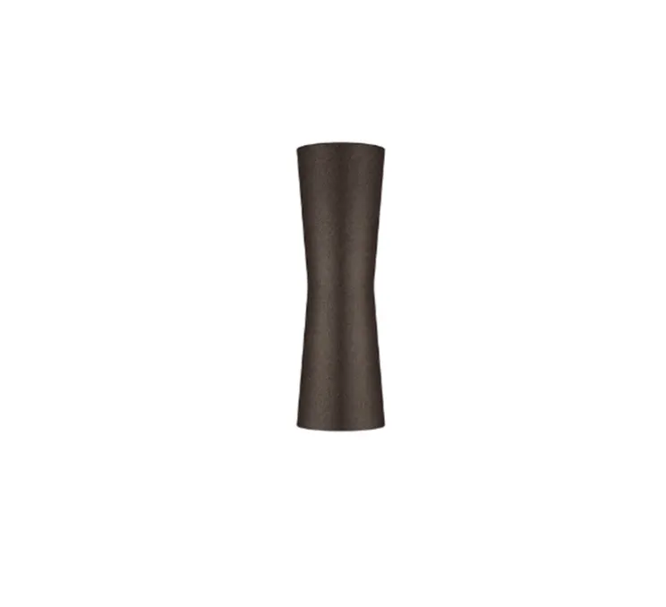 Applique murale, Clessidra 20°+20°, brun foncé, IP55,LED, 3000K, 637lm, Ø7,6cm, H24,2cm - Flos