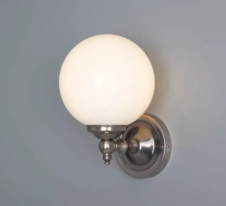 Applique murale, Cloghan, argent antique, L14cm, H20cm - Mullan Lighting