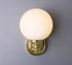 Applique murale, Cloghan, laiton poli, L14cm, H20cm - Mullan Lighting