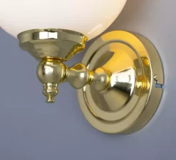 Applique murale, Cloghan, laiton poli, L14cm, H20cm - Mullan Lighting