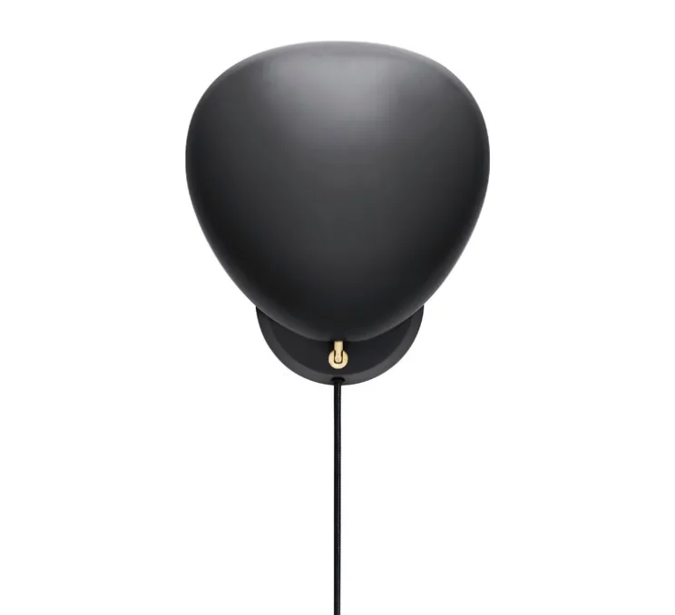 Applique murale, Cobra, avec câble, noir, L28,9cm, H33,3cm - Gubi