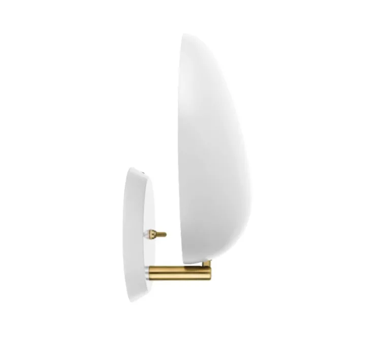 Applique murale, Cobra, blanc mat, H33,3cm, L28,9cm - Gubi