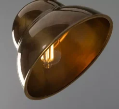 Applique murale, col de cygne Novo, laiton antique, IP23, L24cm, H47cm - Mullan Lighting