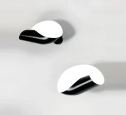 Applique murale, Conche Gauche, noir, H20cm - Serge Mouille