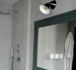 Applique murale, Cone, noir, intérieur blanc, Ø16cm, L20,5cm - Atelier Areti