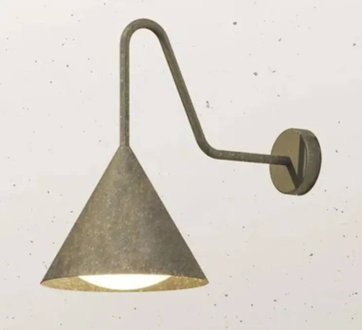 Applique murale, Cone 286.17.OOB, laiton, IP55, L25cm, H40,5cm - Il Fanale