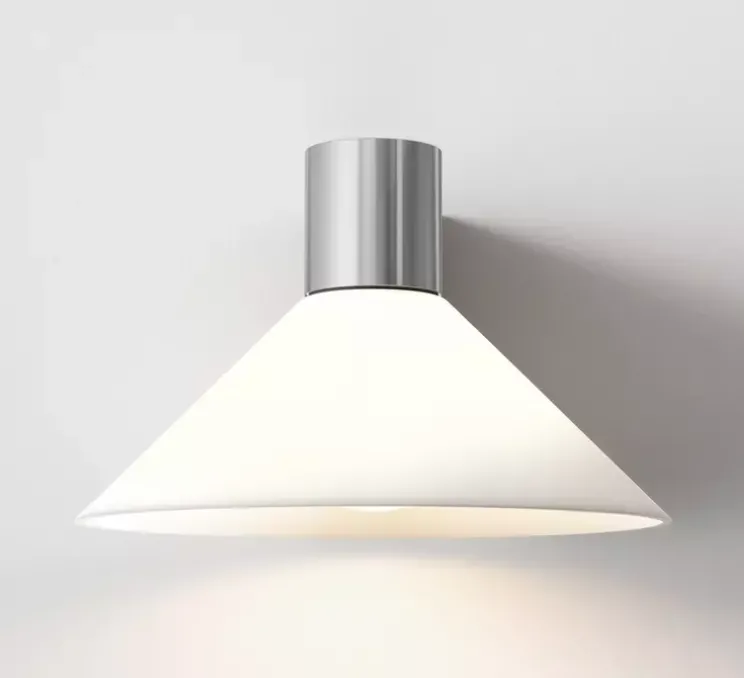 Applique murale, Conic, chrome poli, IP44, L20,8cm, H13,4cm - Astro