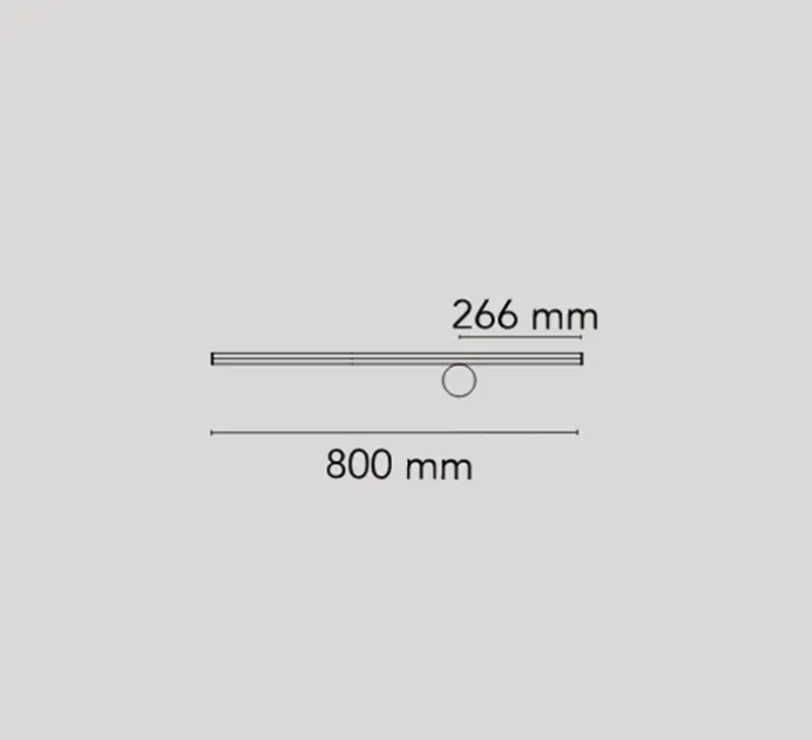 Applique murale, Coordinates Wall 1, champagne, LED, 2700K, 962lm, L80cm, H10cm - Flos