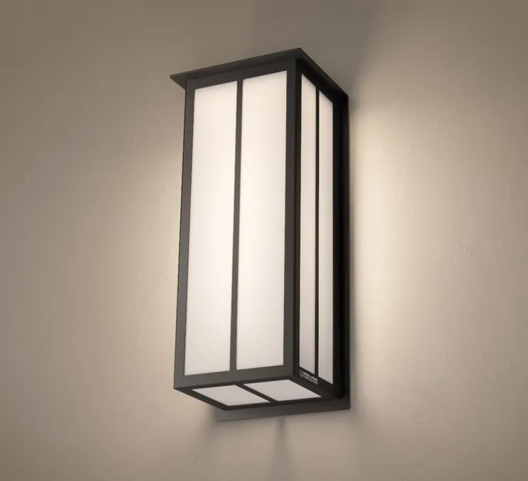 Applique murale, Corvus 460, noir, LED, 1250 à 2400lm, IP44, L46cm, H16cm - Raphaël Armand