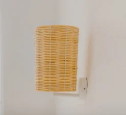 Applique murale, Costa Cylindre, naturel, Ø15cm, H20cm - Mediterranean objects