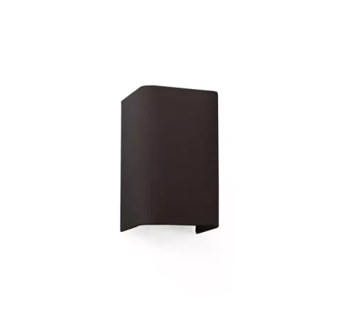 Applique murale, Cotton, rectangulaire, 1L, noir mat, L12cm, H20cm - Faro