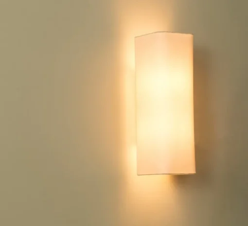 Applique murale, Cotton, vertical, rectangulaire, beige, L12cm, H37cm - Faro