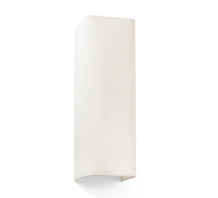 Applique murale, Cotton, vertical, rectangulaire, beige, L12cm, H37cm - Faro