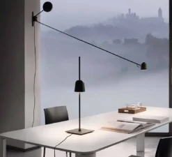 Applique murale, Counterbalance D73N, noir, LED, 2700K, 800lm, L191,6cm, H76,2cm - Luceplan