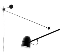 Applique murale, Counterbalance D73N, noir, LED, 2700K, 800lm, L191,6cm, H76,2cm - Luceplan