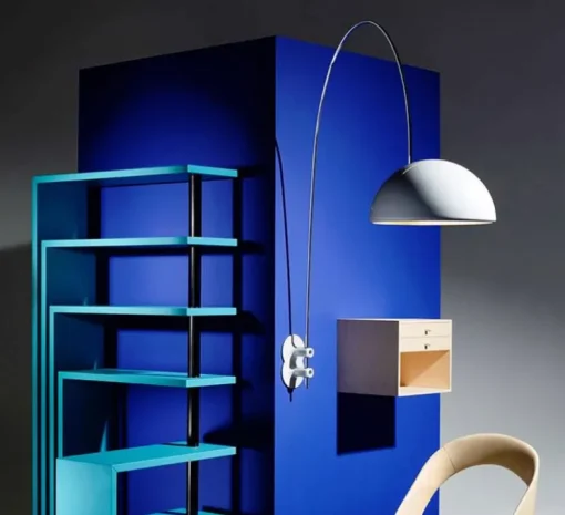 Applique murale, Coupé, blanc, Ø30cm, L154cm - Oluce