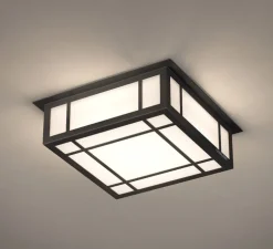 Applique murale, Croisee 300, noir, LED, 2700k, 1250lm, L34x34cm, H10cm - Raphaël Armand