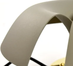 Applique murale, Cycnus, taupe et or , Ø30cm, H14cm - AYTM