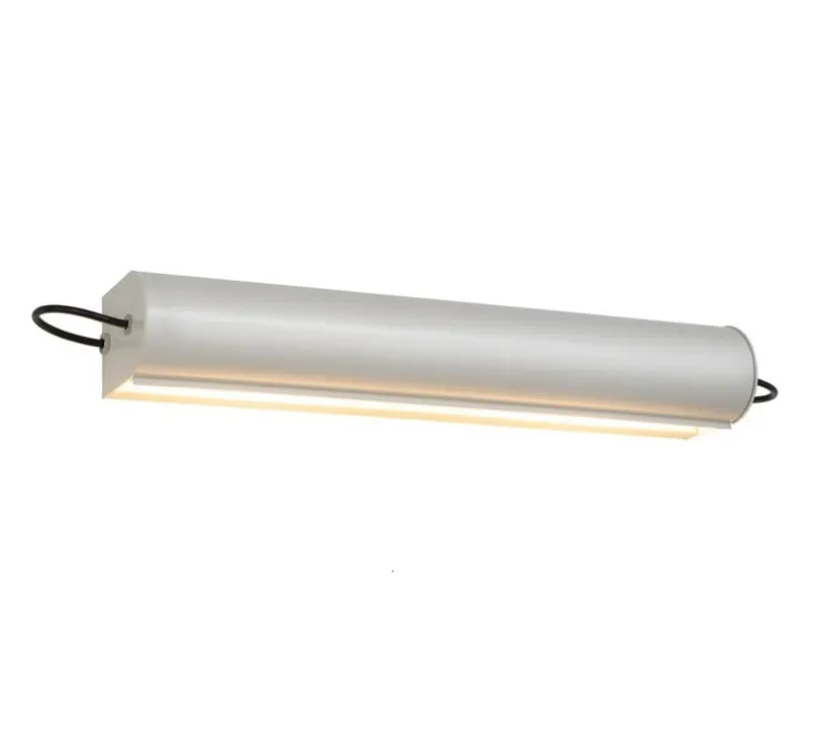 Applique murale, Cylindrique longue, blanc mat, L48cm, H10,5cm - Charlotte Perriand - Nemo Lighting