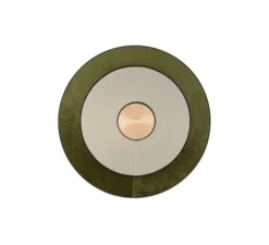 Applique murale, Cymbal M, vert, LED, Ø50cm, H50cm - Forestier