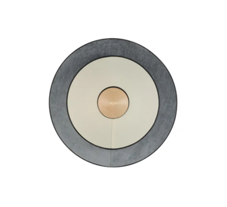Applique murale, Cymbal M, bleu atlantic, LED, Ø50cm, H50cm - Forestier