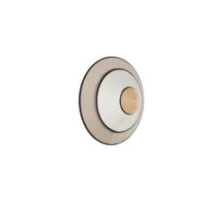 Applique murale, Cymbal S, naturel, LED, Ø34cm, H16cm - Forestier