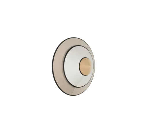 Applique murale, Cymbal S, naturel, LED, Ø34cm, H16cm - Forestier
