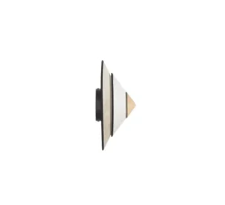 Applique murale, Cymbal S, naturel, LED, Ø34cm, H16cm - Forestier