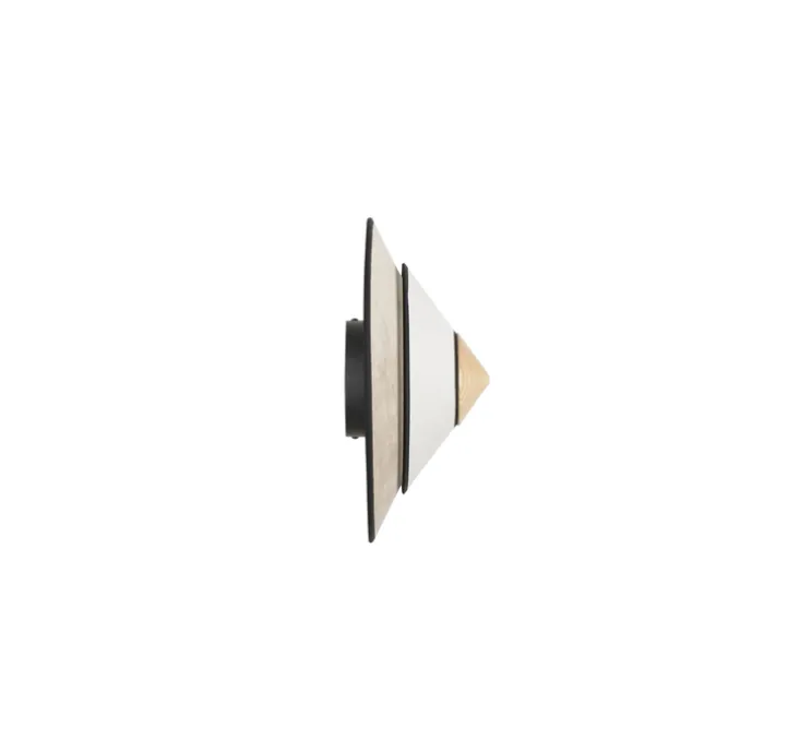 Applique murale, Cymbal S, naturel, LED, Ø34cm, H16cm - Forestier