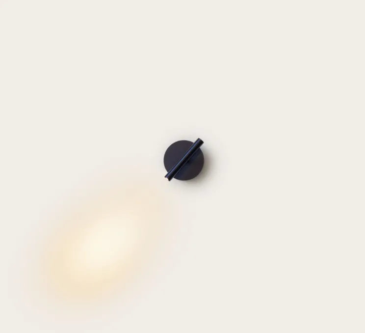 Applique murale, D01, noir mat, LED, dim, 2700K, 350 lm, L9cm, H15cm - OliveLab