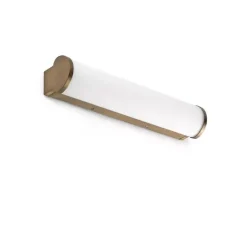 Applique murale, Danubio 12W, bronze, IP44, LED, 2700K, 800 lm, L39,5cm, H9cm - Faro