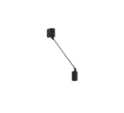 Applique murale, Daphine Parete 35 Led, Noir soft touch, LED, 2700K, 410 lm, L35cm, H8cm - Lumina