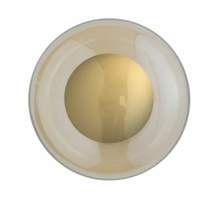 Applique murale de salle de bain, Horizon, or, IP44,Ø21cm, H16,5cm - Ebb and Flow
