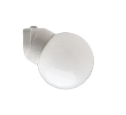 Applique murale de salle de bain, Waterproof, blanc, IP54, Ø16cm, H16cm - Zangra