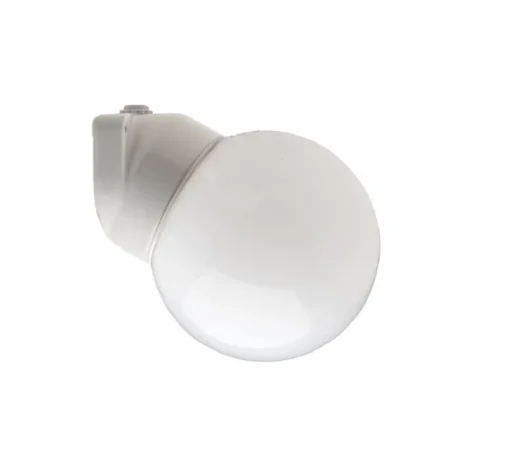 Applique murale de salle de bain, Waterproof, blanc, IP54, Ø16cm, H16cm - Zangra