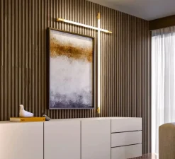 Applique murale d'extérieur, Cosima, laiton, LED, 3000K, 1920 lm, IP 65, L114cm, H114cm - Zava