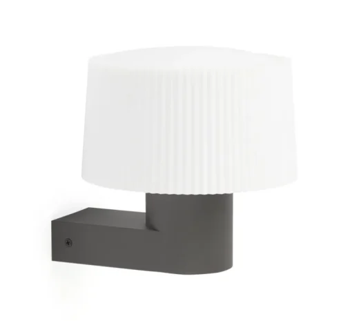 Applique murale d'extérieur, MUFFIN, gris anthracite, H12,4cm - FARO